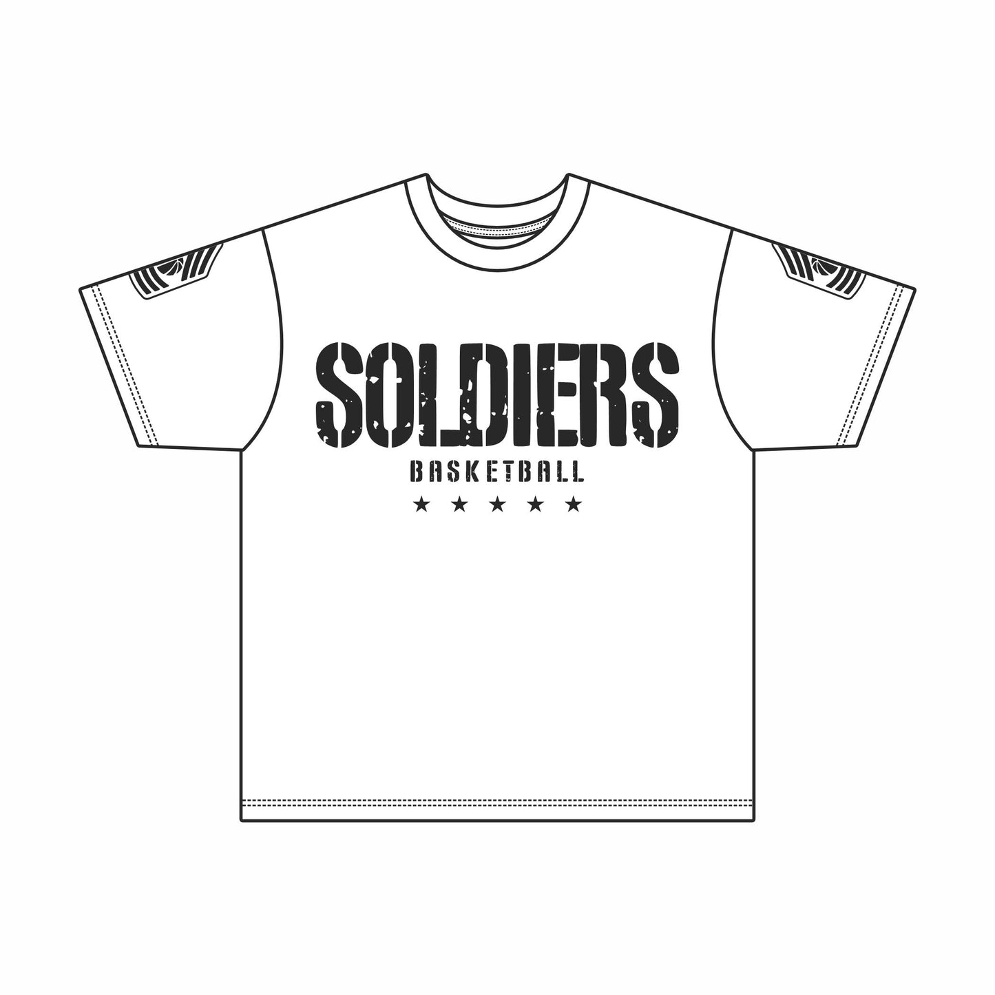Soldiers Stamp Short Sleeve Shirt